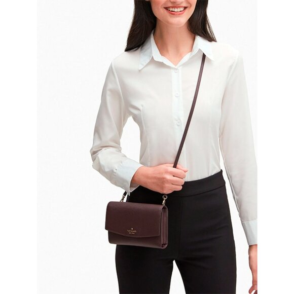 S Kate Spade Winni Crossbody Chocolate Cherry Saffiano WLRU6233